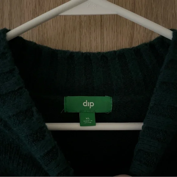 Teal Green Soft Mock Neck Sweater Dip - Picture 2 of 8